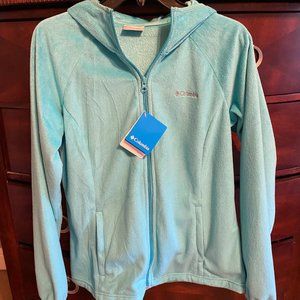 Women's LG Columbia Soft Velour Hoodie Jacket NWT